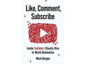 This image released by Viking shows "Like, Comment, Subscribe: Inside YouTube's Chaotic Rise to World Domination" by Mark Bergen. (Viking via AP)