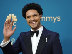 FILE - Trevor Noah appears at the 74th Primetime Emmy Awards in Los Angeles on Sept. 12, 2022. Noah, host of Comedy Central's "The Daily Show with Trevor Noah," announced Thursday that he is leaving the show.