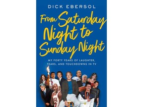This cover image released by Simon & Schuster shows "From Saturday Night to Sunday Night: My Forty Years of Laughter, Tears, and Touchdowns in TV" by Dick Ebersol. (Simon & Schuster via AP)
