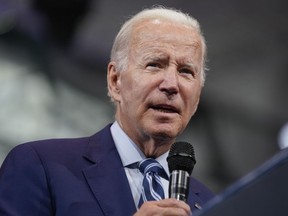 President Joe Biden speaks about gun violence and his crime prevention plans at Wilkes University, Tuesday, Aug. 30, 2022, in Wilkes-Barre, Pa.