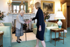 Queen Elizabeth II meets with the new UK PM Liz Truss at Balmoral Castle in Scotland on Tuesday. It was the first time in the monarch’s 70-year reign that she’d met a new PM anywhere outside of Buckingham Palace. Two days after this photo was taken, the Queen passed away peacefully at Balmoral.