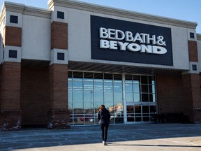 A customer walks into a Bed Bath & Beyond store in Novi, Michigan.