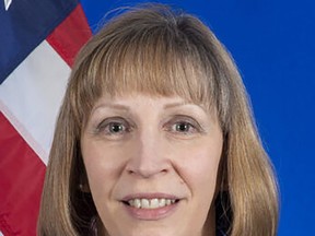 This undated U.S. State Department photo shows Ambassador Lynne Tracy. The Biden administration has selected a veteran foreign service officer with years of experience in Russian affairs to be the next U.S. ambassador to Russia. Administration officials familiar with the matter say the nomination of Lynne Tracy, the current U.S. ambassador to Armenia, will be submitted to the Senate as soon as the Russian government signs off on the choice. (U.S. State Dept. via AP)