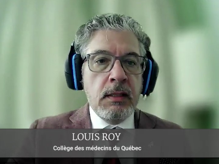  Dr. Louis Roy testifies before a joint House of Commons committee studying Canada’s medically-assisted suicide law, October 7, 2022.