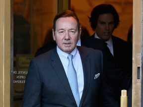 US actor Kevin Spacey leaves the United States District Court for the Southern District of New York on October 6, 2022 in New York City.
