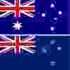 The New Zealand and Australia flags. We couldn’t be bothered to look up which is which.