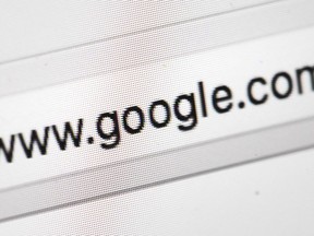 Google's web address, is displayed on a screen in Philadelphia, April 26, 2017. Google has discontinued its Google Translate services in mainland China, removing one of the company's few remaining services that it offered to consumers in a country where most Western social media platforms are blocked.