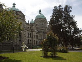 The B.C. Legislature in Victoria, B.C. is shown on Wednesday, June 10, 2020.THE CANADIAN PRESS/Chad Hipolito