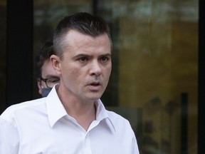 FILE - Igor Danchenko leaves Albert V. Bryan United States Courthouse in Alexandria, Va., Nov. 4, 2021. A jury has heard closing arguments in Danchenko's trial, the think tank analyst accused of lying to the FBI about his role in the creation of a discredited dossier about former President Donald Trump.