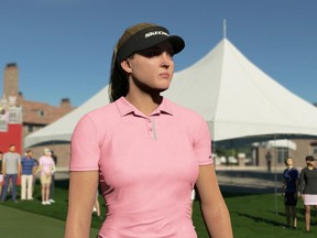 Canadian golfer Brooke Henderson is shown in a screengrab from the PGA Tour 2K23 video game. From Moe Norman to Mike Weir and Sandra Post to Henderson, Canada has a rich golf history. But there's also a little-known golf hotbed in Lunenberg, N.S. That's the home of HB Studios, creator of the PGA Tour 2K23 video game. THE CANADIAN PRESS/HO-2K Games **MANDATORY CREDIT**