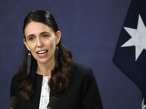 New Zealand Prime Minister Jacinda Ardern speaks during a press conference in Sydney, Australia, July 8, 2022. New Zealand's arts council has decided to stop funding an organization that each year hosts Shakespeare festivals and competitions for thousands of teens and Ardern, who participated in the festival herself as a teenager, said Monday, Oct. 17, 2022, that she disagrees with the decision.