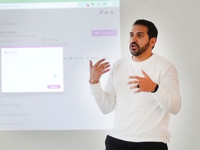 Ahad Bandealy is the founder of Get A-Head, an innovative training platform launched at Ontario universities for graduate students in psychology and mental health studies.  Photo was taken in Kenora, Ontario on November 24, 2022.