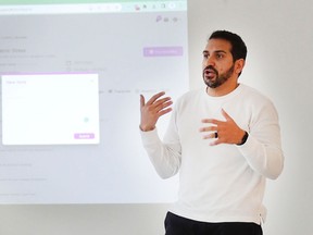 Ahad Bandealy is the founder of Get A-Head, an innovative training platform launched at Ontario universities for graduate students in psychology and mental health studies. Photo was taken in Kenora, Ontario on November 24, 2022.