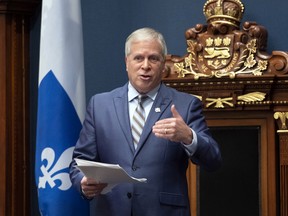 Quebec National Assembly Speaker Francois Paradis.