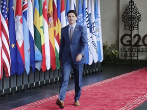 Prime Minister Justin Trudeau at the G20