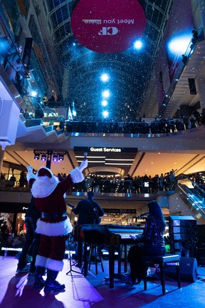 Snow inside CF Toronto Eaton Centre. PROVIDED