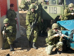 Military exercises at Canada's CFB Petawawa.