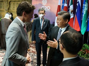 Prime Minister Justin Trudeau is rebuked by Chinese President Xi Jinping at the G20 summit on Wednesday for what Xi alleged was the leaking of details of a private conversation to the press.