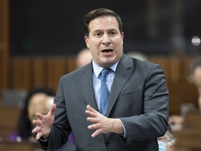 Public Safety Minister Marco Mendicino rises during Question Period, Monday, November 21, 2022 in Ottawa.