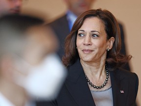U.S. Vice President Kamala Harris arrives to attend the APEC Economic Leaders Meeting during the Asia-Pacific Economic Cooperation, APEC summit, Saturday, Nov. 19, 2022, in Bangkok, Thailand.