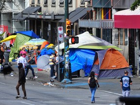 The Downtown Eastside in Vancouver, B.C. on Aug. 10.