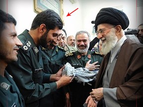 Undated photo of Davour Jafari with Ayatollah Khamenei.
