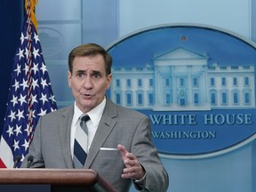National Security Council spokesman John Kirby speaks during the daily briefing at the White House in Washington, Wednesday, Oct. 26, 2022.