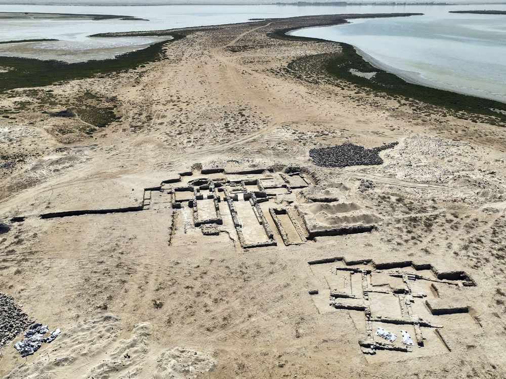 An ancient Christian monastery has been discovered on the island of Sinya in Umm Al Quwain, United Arab Emirates.handout photo