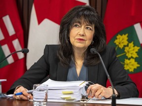 Bonnie Lysyk, Auditor General of Ontario answers questions during her Annual Report news conference at the Ontario Legislature in Toronto on Monday December 7, 2020.