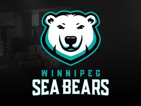 The logo for the Winnipeg Sea Bears basketball team is seen in an undated handout image. The Canadian Elite Basketball League (CEBL) introduced the Sea Bears as its newest member during a Wednesday news conference at Canada Life Centre, the team's home arena when it begins play in the 2023 season.
