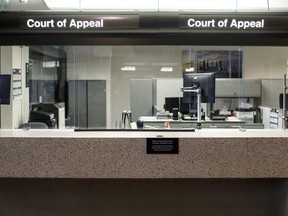 Court of Appeal at the Edmonton Law Courts building is shown on June 28, 2019. Alberta's Court of Appeal has dismissed the case of a woman who was unable to get an organ transplant because she refused to take a COVID-19 vaccine.