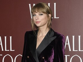 FILE - Taylor Swift attends a premiere for the short film "All Too Well" in New York on Nov. 12, 2021. Swift posted a Story Friday on Instagram expressing her anger and frustration over the hours spent by fans trying to buy tickets with Ticketmaster for her tour next year.