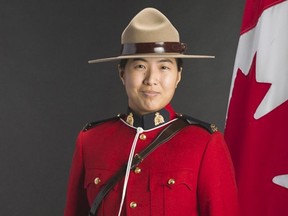 RCMP Const. Shaelyn Yang is seen in this undated RCMP handout photo. Thousands of police and other officers are expected to gather in Richmond, B.C., to honour RCMP Const. Yang.