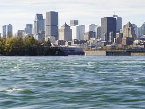 The skyline of the city of Montreal is seen on Thursday, Nov. 5, 2020. The number of Mexican asylum seekers coming to Canada has jumped over the last several months.