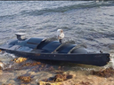 This marine drone washed ashore in Crimea last month, with photos of it posted on social media. H.I. Sutton says the water jet's distinctive shape and design matches those of the Sea-Doo.