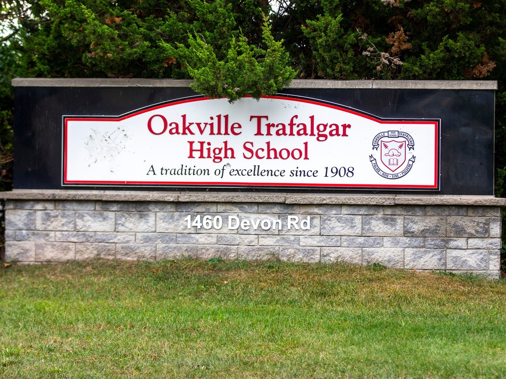 Oakville Trafalgar High School in Oakville, Ont.