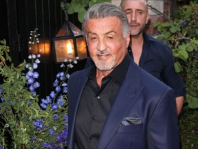 Sylvester Stallone, shown in June, appears on the "The Jonathan Ross Show" Saturday. Getty Images