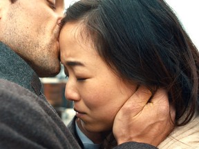 Joe Scarpellino and Andrea Bang in Stay the Night.