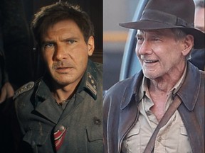 Octogenarian Harrison Ford says he's happy with the digital de-aging treatment he gets to look like his 45-year-old self in Indiana Jones and the Dial of Destiny.