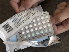 Birth control pills are displayed in Sacramento, Calif. Friday, Aug. 26, 2016. An advocacy group looking for the B.C. government to cover the cost of prescription contraception says it will be pushing for that election promise to be fulfilled in the next provincial budget.THE CANADIAN PRESS/AP-Rich Pedroncelli