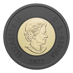 This black-ringed toonie will soon be entering circulation to mourn the death of Queen Elizabeth II. According to the Royal Canadian Mint, the black outer ring is meant to be “reminiscent of a mourning armband.” Meanwhile, we’re likely still months away from getting coins with King Charles III on them. Charles has to personally approve any effigy of himself created by the Royal Canadian Mint, and let’s just say that greenlighting Canadian coins hasn’t been at the top of his priority list.