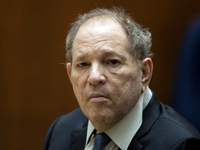 Former film producer Harvey Weinstein appears in court in Los Angeles, California, October 4, 2022.