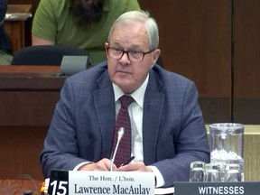 Veterans Affairs Minister Lawrence MacAulay appears before the veterans affairs committee in the House of Commons on Monday, December 5, 2022.