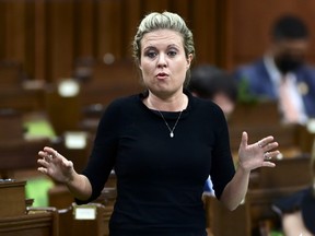 One of the "in-charge" Gen-Xers: Conservative MP Michelle Rempel Garner speaks in the House of Commons.