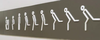 sign with stick person running to toilet