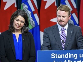 Alberta Premier Danielle Smith and Justice Minister Tyler Shandro give details on the Alberta Sovereignty Bill, November 29, 2022.