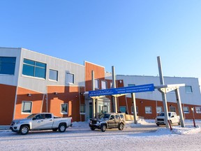 The Qikiqtani General Hospital is shown in Iqaluit on Wednesday, Jan. 19, 2022. Nunavut health officials say there has been a surge of respiratory illnesses across the territory this year.