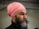 Federal NDP leader Jagmeet Singh in Edmonton, Alta. 