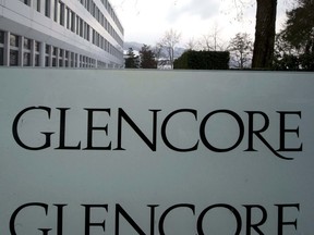 FILE - This Feb. 7, 2012 file photo shows the headquarters of Glencore in Baar, Switzerland. Glencore has reached an agreement with the Democratic Republic of Congo to pay $180 million over bribery allegations spanning from 2007 to 2018. The announcement Monday, Dec. 5, 2022 comes months after the Anglo-Swiss company said it solidified deals with authorities in the U.S., Britain and Brazil to pay a total of $1.5 billion to resolve all accusations of corruption and market manipulation.