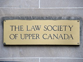 The Law Society of Upper Canada, now the Law Society of Ontario, at Toronto's Osgoode Hall, Monday, November 13, 2017.